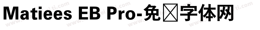 Matiees EB Pro字体转换